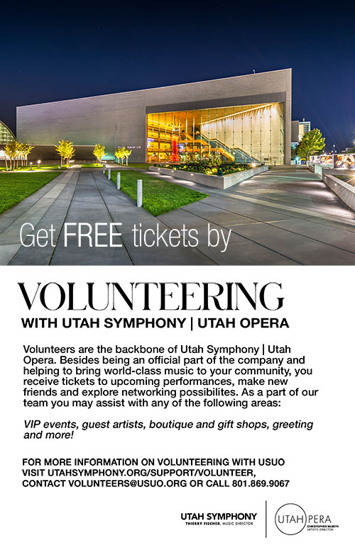 Volunteer for the Utah Symphony